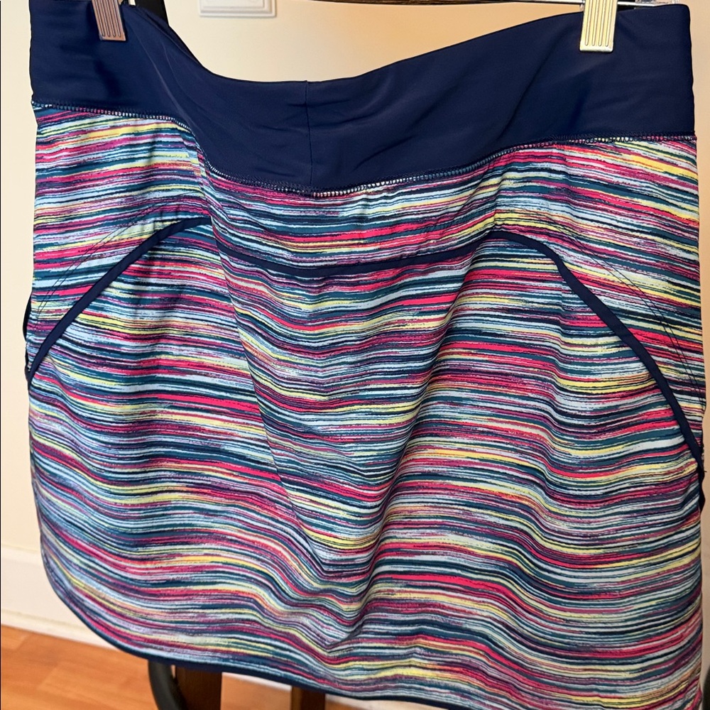Lands' End Multicolor Striped Swim Skirt - Picture 5 of 6